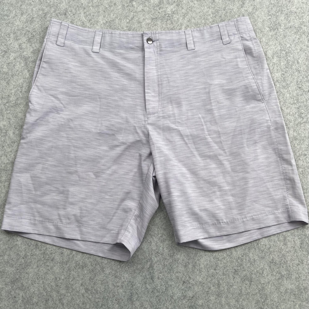 Callaway Shorts Mens 40 (39x8) Gray Chevron Golf Stretch Performance *STAIN*